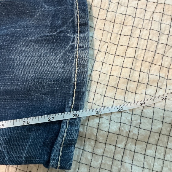 BKE denim Aiden bootleg Women stonewashed jeans 27s 28 inch inseam stitch design - Picture 11 of 11